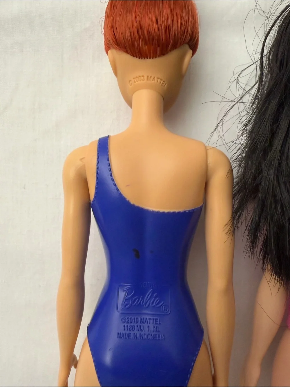 Barbie Ballet Dance Dolls Pair Blue Pink Leotards Excellent (F291)